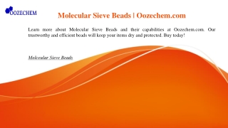 molecular sieve beads oozechem com