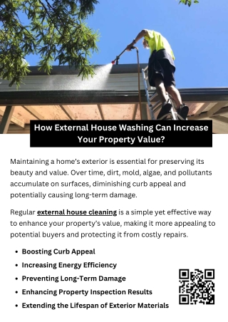 how external house washing can increase your