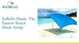 solbello shade the easiest beach shade setup