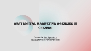 Best digital marketing agencies in chennai
