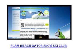plam beach gator snow ski club
