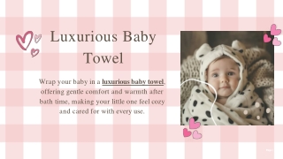 Luxurious Baby Towel  (1)
