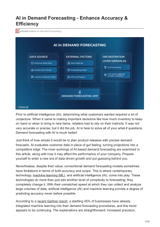 ai in demand forecasting enhance accuracy