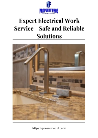 Expert Electrical Work Service - Safe and Reliable Solutions