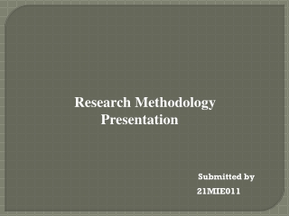 research methodology presentation
