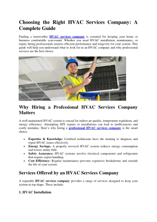 Affordable & Professional HVAC Repair and Maintenance