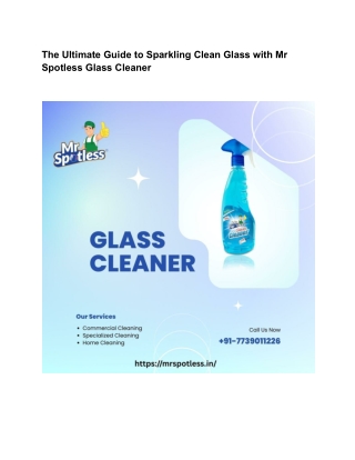 the ultimate guide to sparkling clean glass with