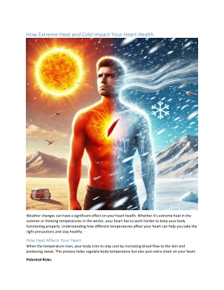 How Extreme Heat and Cold Impact Your Heart Health