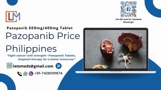 Pazopanib Tablet Cost Online Manila Philippines