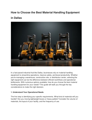 how-to-choose-the-best-material-handling-equipment-in-dallas