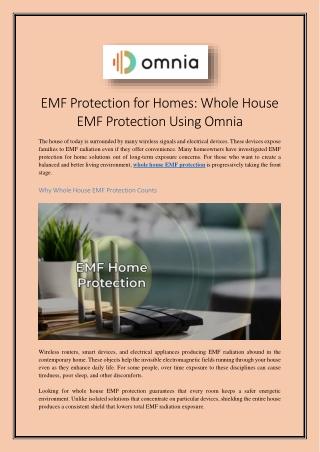 emf protection for homes whole house