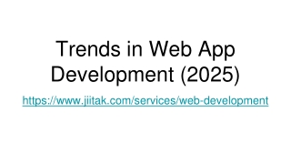 trends in web app development 2025