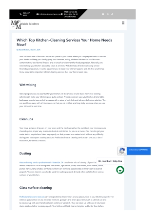 Which Top Kitchen-Cleaning Services Your Home Needs Now