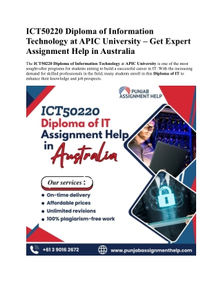 ict50220 diploma of information technology atapic