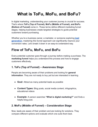 Understanding ToFu, MoFu, and BoFu: The Key to a Winning Sales Funnel