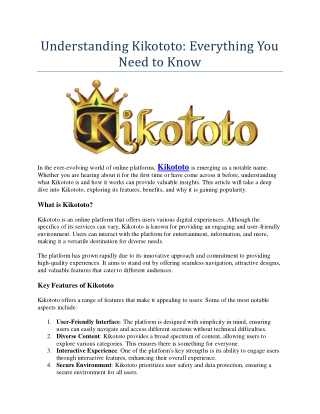 understanding kikototo everything you need to know