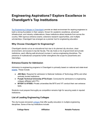 engineering aspirations explore excellence