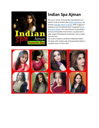 Indian Spa Ajman