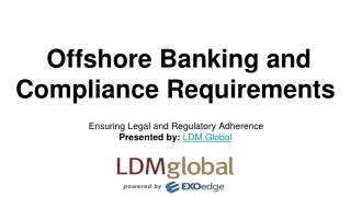 offshore banking and compliance requirements