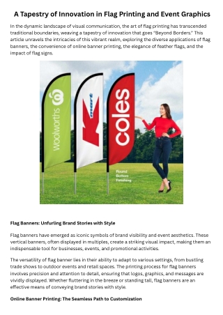 a tapestry of innovation in flag printing