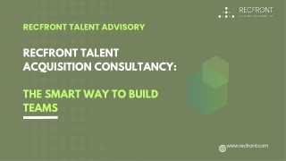 Recfront Talent Acquisition Consultancy- The Smart Way to Build Teams