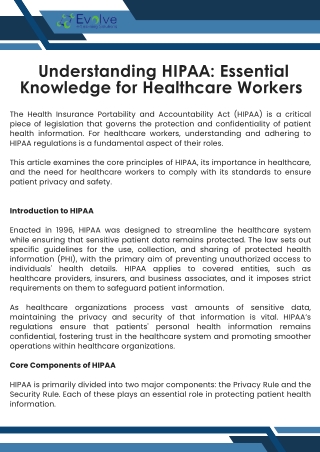 understanding hipaa essential knowledge