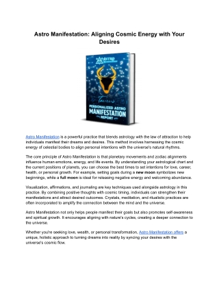 astro manifestation aligning cosmic energy with