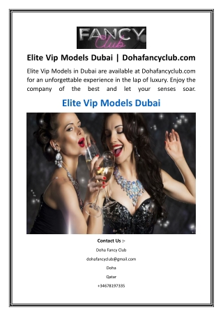 Elite Vip Models Dubai  Dohafancyclub.com