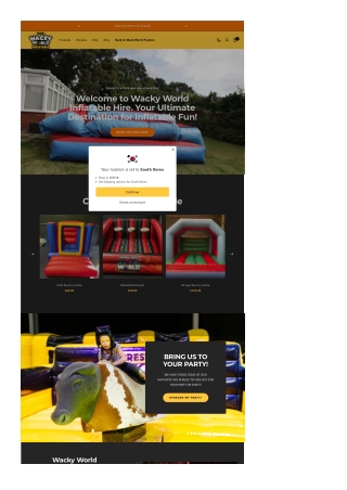 Wacky World Inflatable Hire | Bouncy Castles And Inflatable Fun