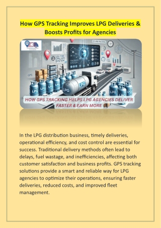 How GPS Tracking Improves LPG Deliveries & Boosts Profits for Agencies