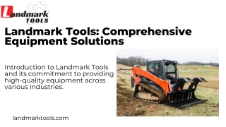 landmark tools comprehensive equipment solutions