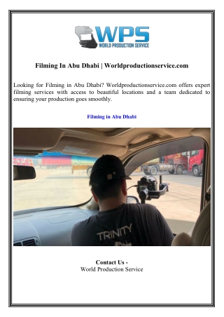 filming in abu dhabi worldproductionservice com
