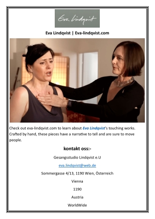 Eva Lindqvist  Eva lindqvist