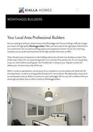 Wonthaggi Builders