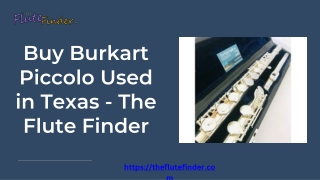 Buy Burkart Piccolo Used in Texas - The Flute Finder