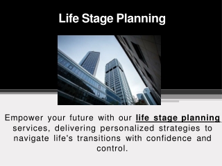 life stage planning