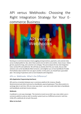 api versus webhooks choosing the right