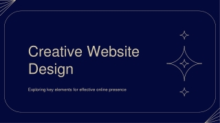 Creative Website Design: Crafting Engaging Digital Experiences