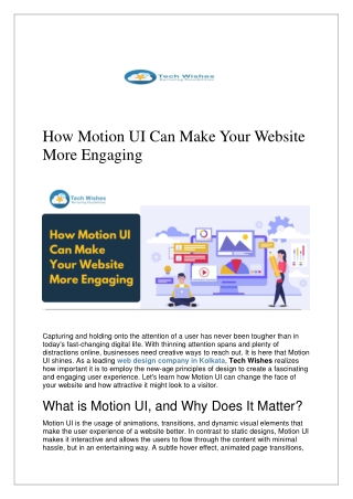How Motion UI Can Make Your Website More Engaging