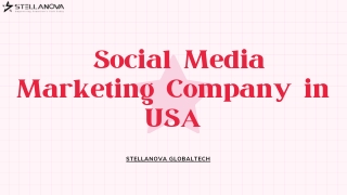 Social Media Marketing Company in USA | Stellanova GlobalTech