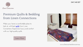 Premium Quilts & Bedding from Linen Connections