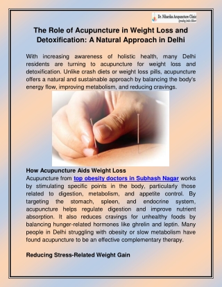 Top obesity doctors in Subhash Nagar