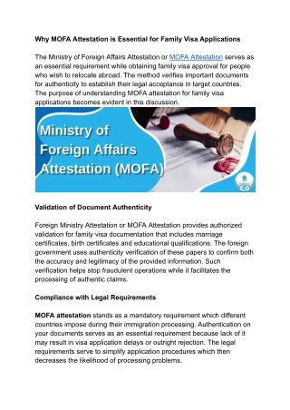 Why MOFA Attestation is Essential for Family Visa Applications .docx