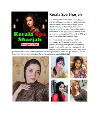 Kerala Spa Sharjah