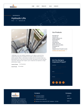 Hydraulic Lifts