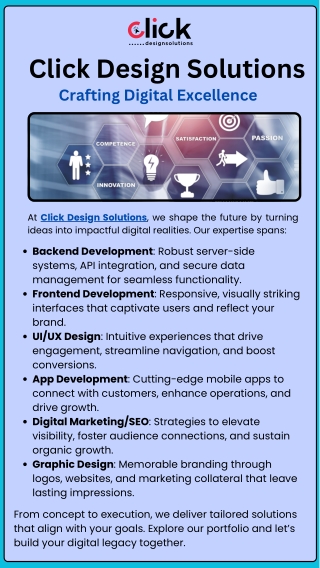 click design solutions crafting digital excellence