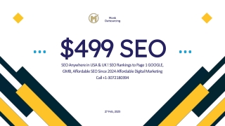 $499 SEO Anywhere in USA & UK