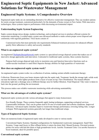 The Septic Design Network