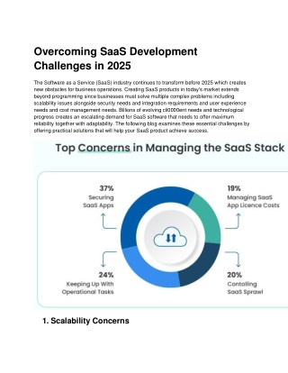 Overcoming SaaS Development Challenges in 2025