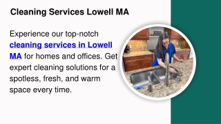 Cleaning Services Lowell MA
